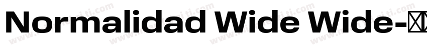 Normalidad Wide Wide字体转换